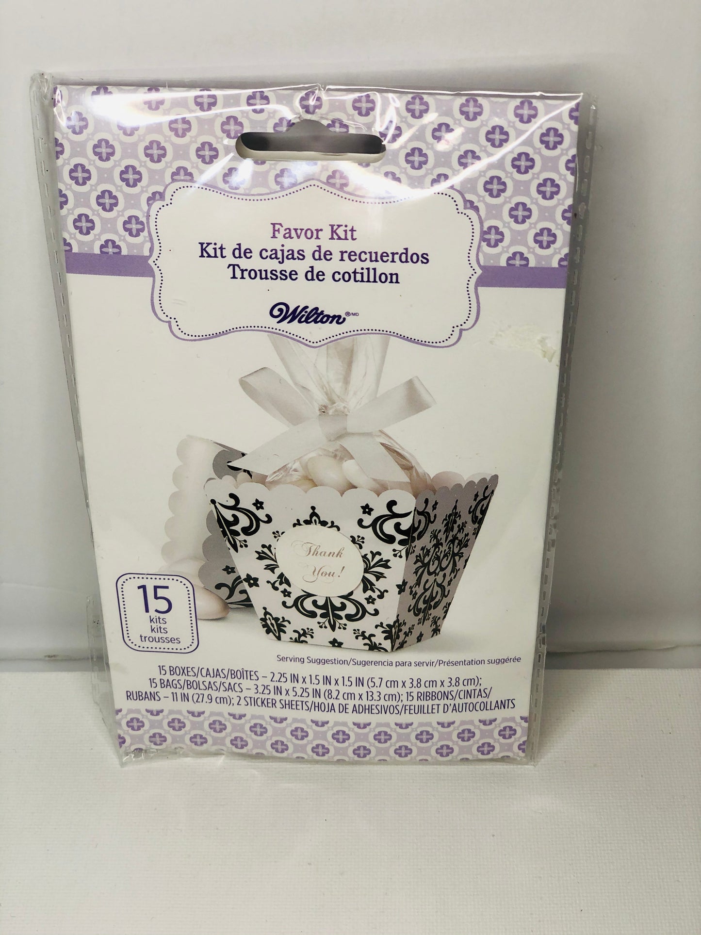 Wilton Favor Box Kit - White and Black