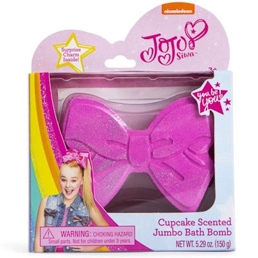 JoJo Siwa Bow Shaped Cupcake Scented Jumbo Bath Bomb