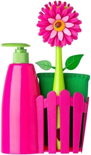 Vigar  Flower Power Sink Side Set with Soap Dispenser, 10-1/2-Inches,