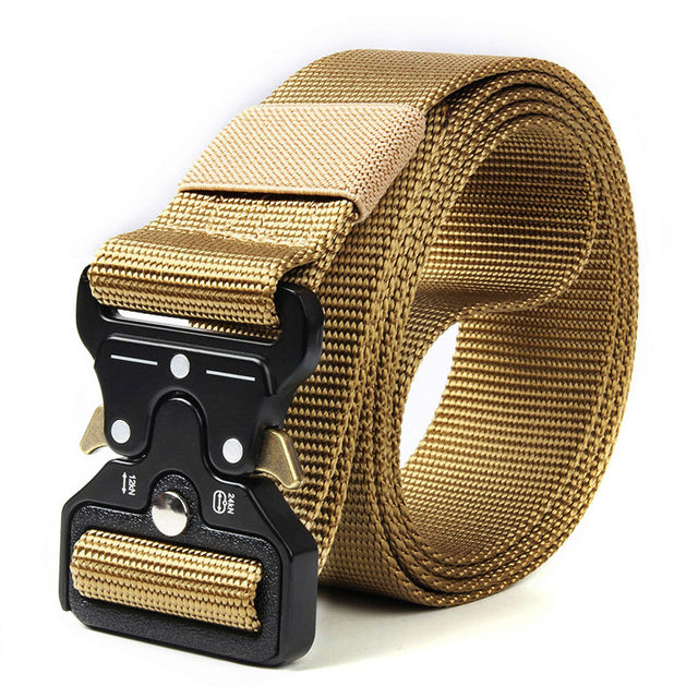 Men&#39;s Belt Army Outdoor Hunting Tactical Multi Function Combat Survival High Quality Marine Corps Canvas For Nylon Male Luxury